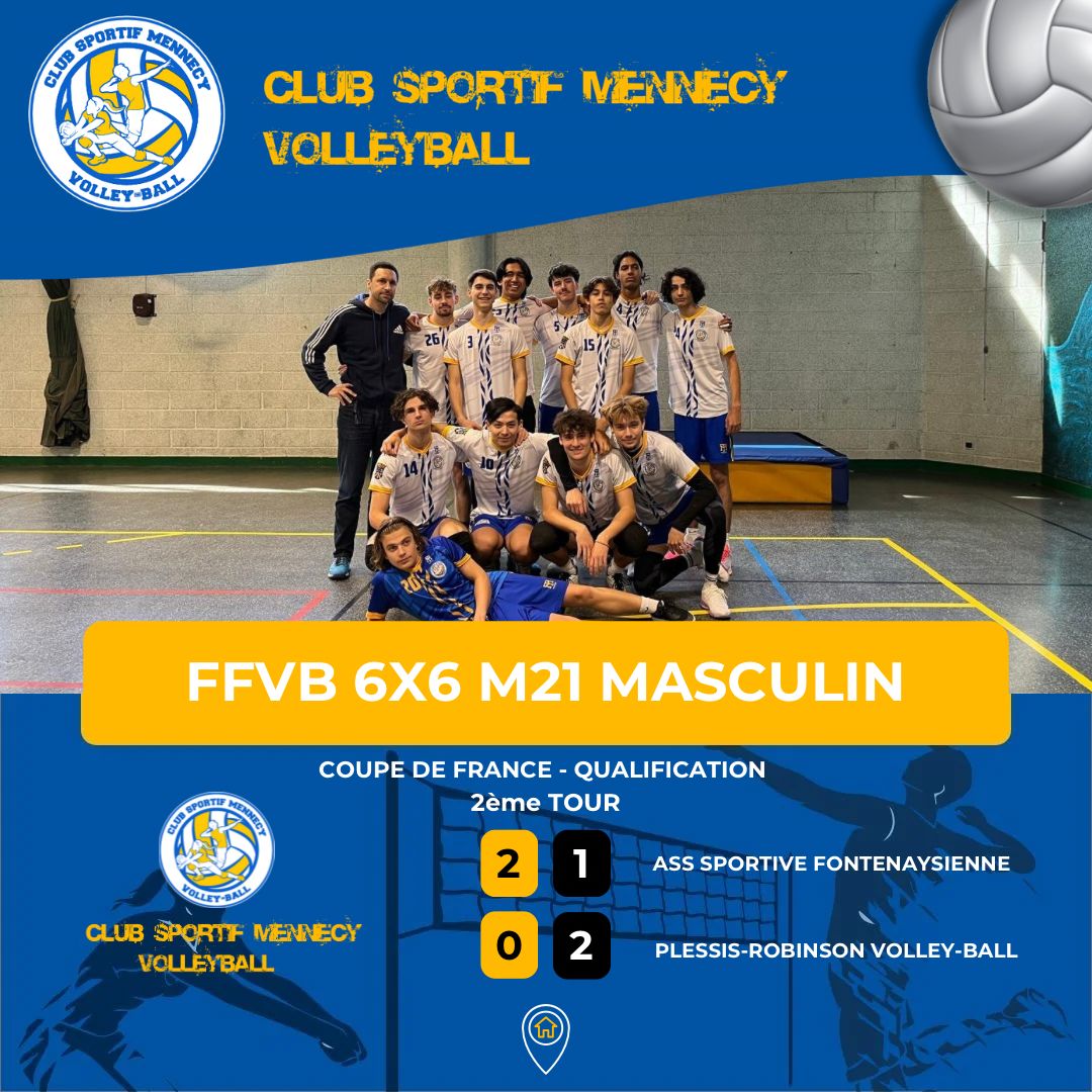 Résultats FFVB 6x6 M21 Masculin - 13 octobre 2024 - Coupe de France - Qualifications 2ème Tour