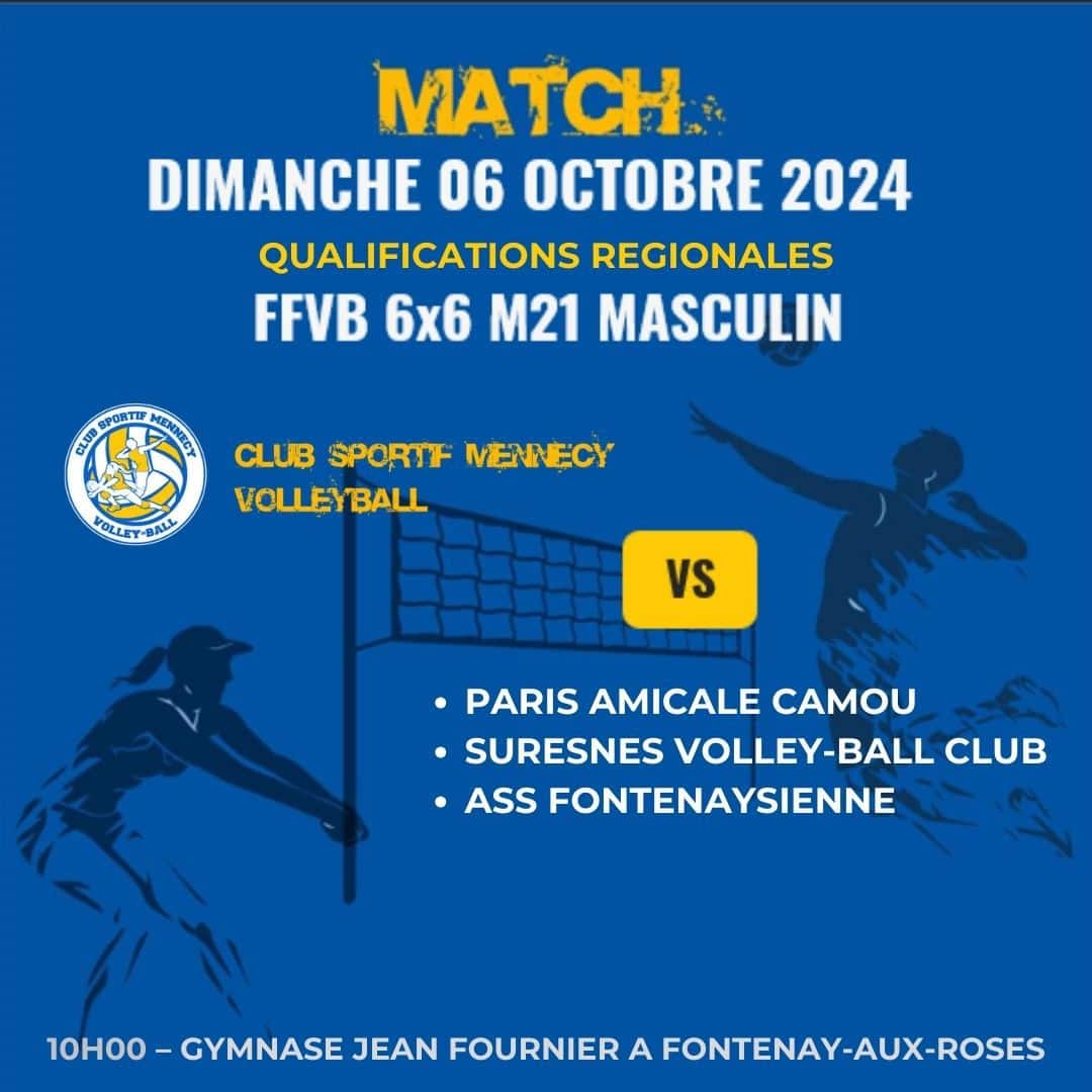 Match du week-end - 06/10/2024 - FFVB 6x6 M21 Masculin - QUALIF