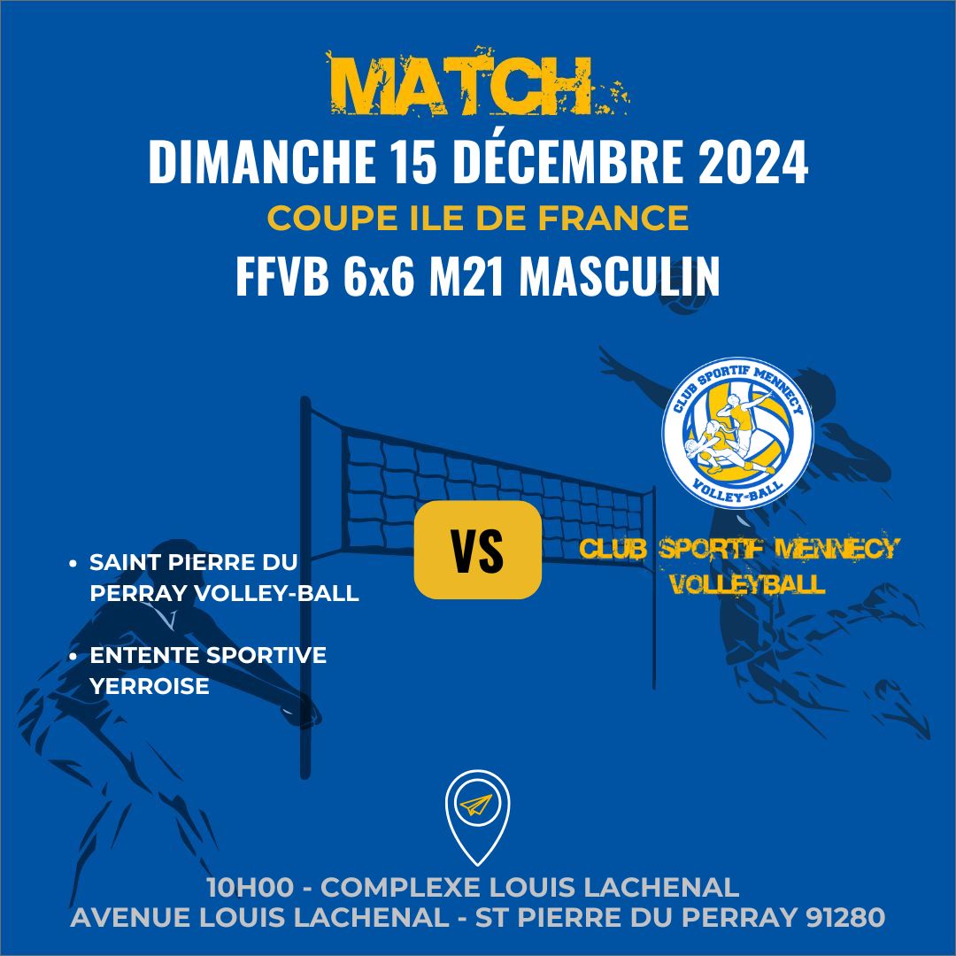 Match du 15/12/2024 - FFVB 6x6 M21 Masculin