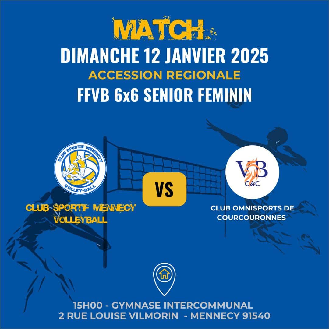 Match du 12/01/2025 - FFVB 6x6 Senior Féminin