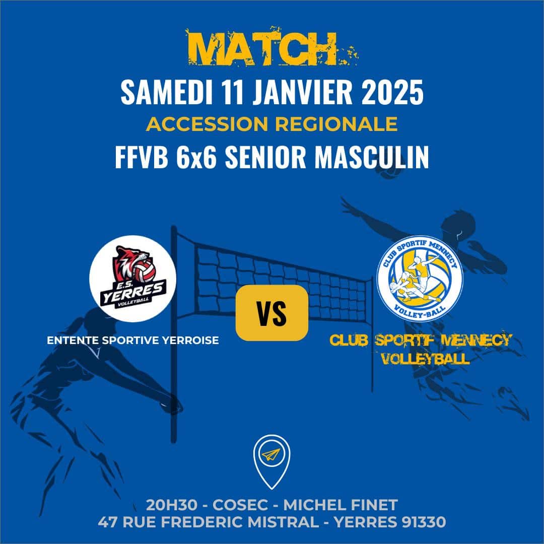 Match du 11/01/2025 - FFVB 6x6 Senior Masculin